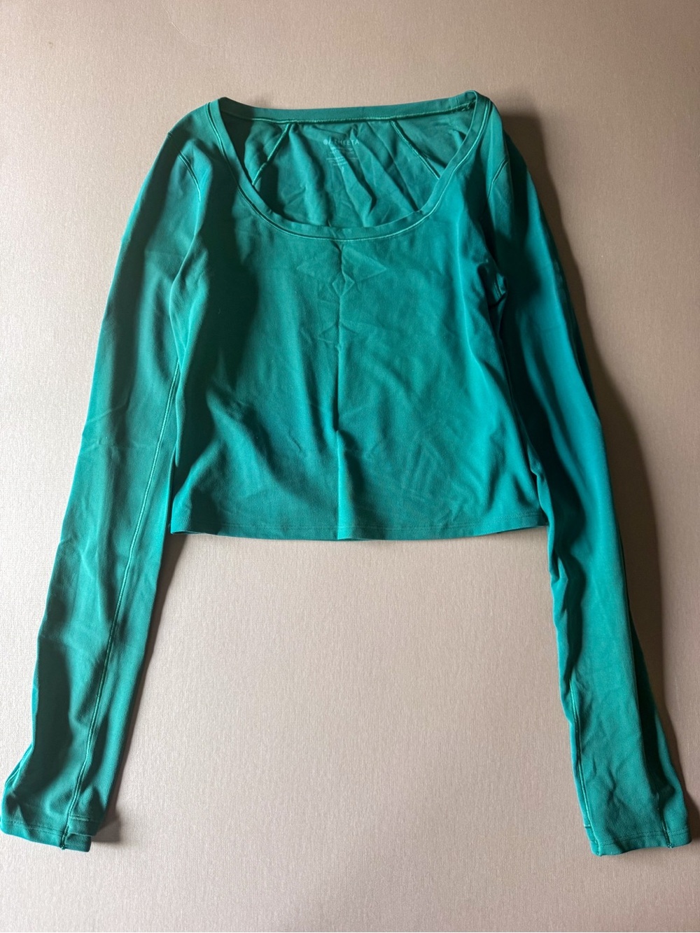 Athleta Long Sleeve Crop Top with Thumb Holes